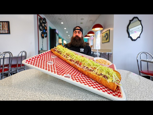 I ORDERED THE BIGGEST SANDWICH IN NOVA SCOTIA...'DAN'S MONSTER SUB CHALLENGE!' | BeardMeatsFood