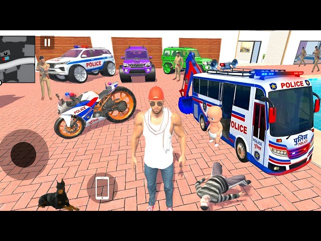 Franklin Purchase Modified Bus Delivery💥😱 Indian Theft Auto Simulator💥🚨 Indian Bikes Driving 3D Game