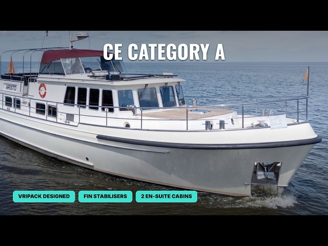 €395,000 STEEL Motor Yacht, 3,750 NM Listed Range (Stentor 1600)