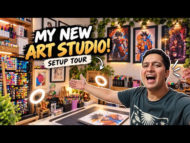Budget Me Banaya Pro Art Studio! 💡🎨 | My New Drawing Setup Tour 2026 #art #drawing #doms 