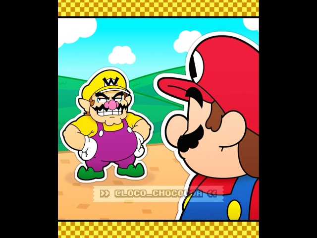 Stop Doing That Wario... 🎺 (Super Mario Animation Meme) #mario #supermario #animation