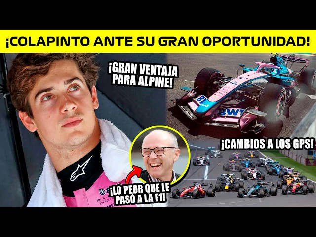 ⚠️BREAKING NEWS🔥 COLAPINTO FACES a HUGE OPPORTUNITY✅ KEY CIRCUIT for ALPINE🚀 CHANGES to GPs❌