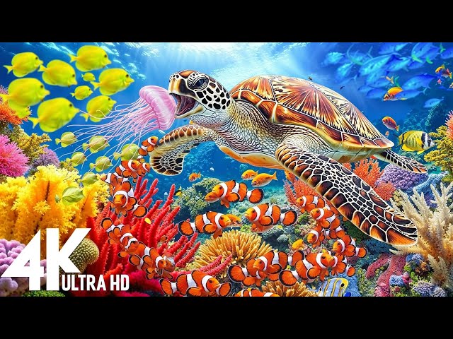 Amazing 4K Ocean Adventure 🐳 Dive Deep and Marvel at Sea Animal in The Best 4K ULTRA HD Aquarium