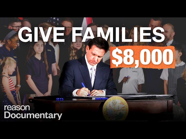 What happened when FL gave $8,000 to families who left government schools