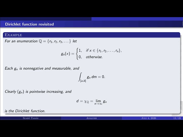 Lecture on Measure Theory #06