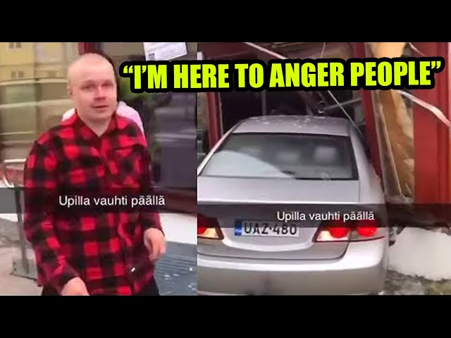Delusional IRL Streamer Crashes Car Into Store LIVE..