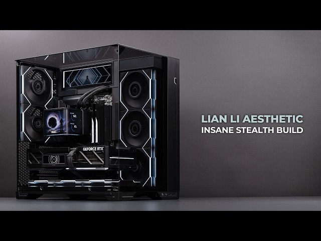 Ultimate Lian Li Stealth Gaming PC Build with 8 Screens Inside | O11 Vision Compact | Edge Gold V2