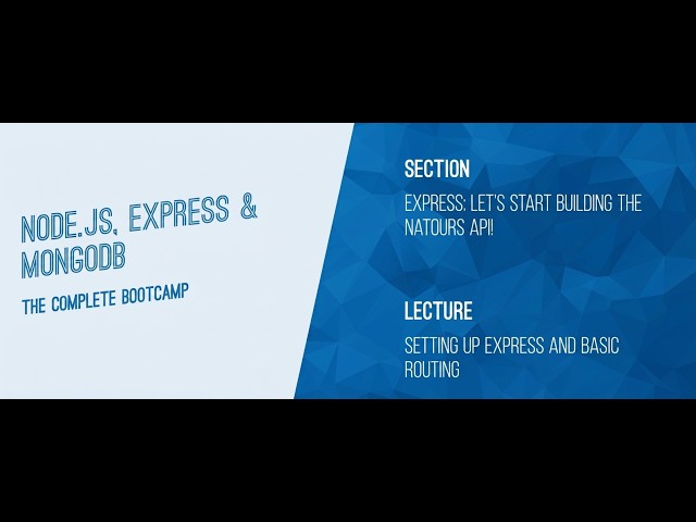 Express| Setting up Express and Basic Routing