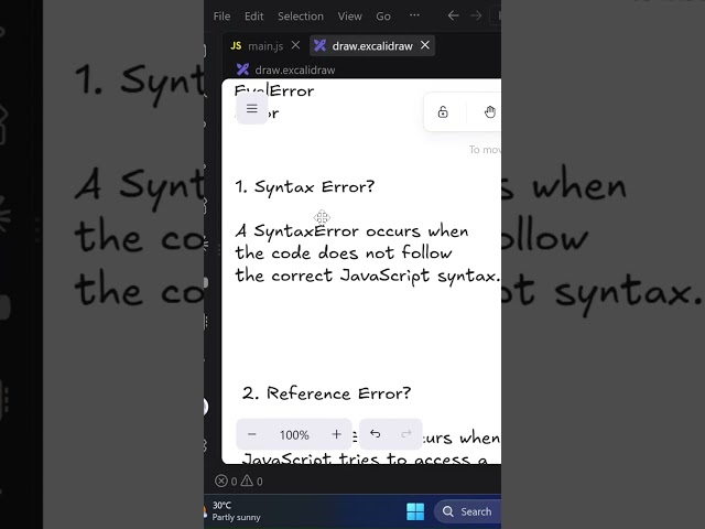 JavaScript Course 2026 | Lecture 69 | Types of Errors in JavaScript | Beginner to Advanced