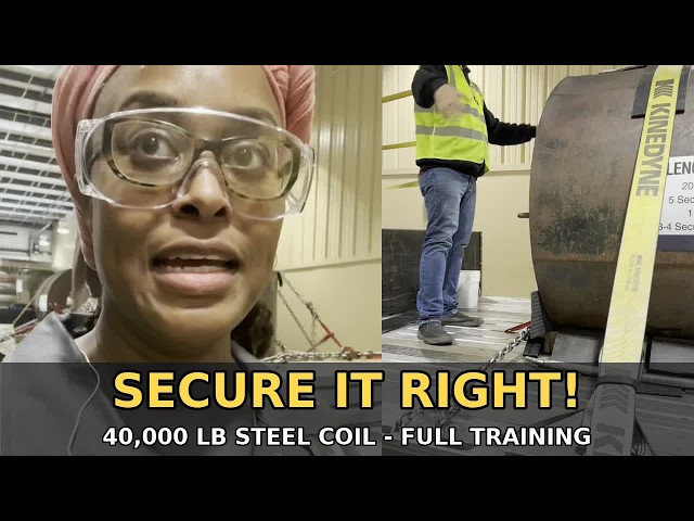 How to Secure a 40,000 lb Steel Coil — Full Flatbed Securement Training