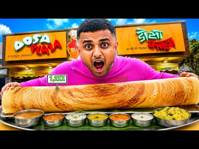 I Ate the World’s Biggest Dosa 😱 | Giant Dosa Challenge in India