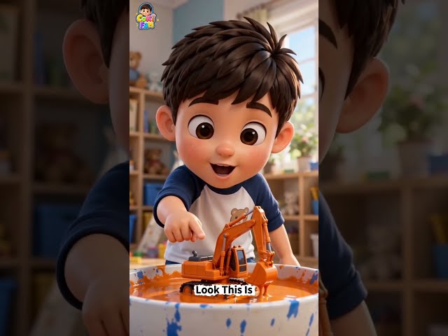 What Color Will It Turn? 😲 Learn Colors with Trucks for Toddlers #shorts