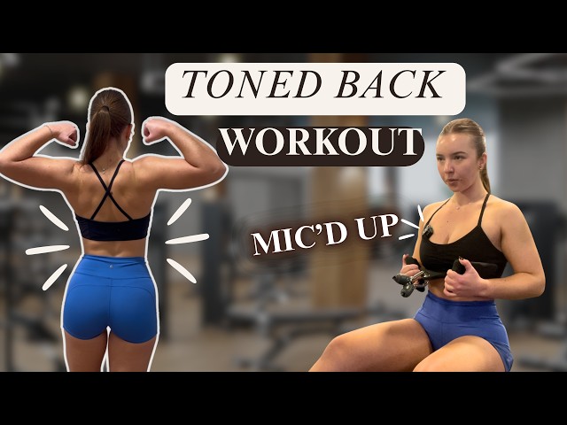 TONED BACK WORKOUT FOR WOMEN | FULL GYM WORKOUT