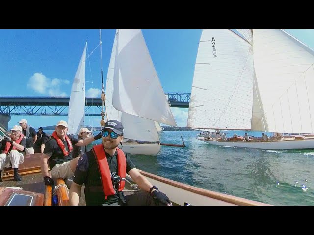 Exciting Classic Yacht Racing Start [360º VR 4K]