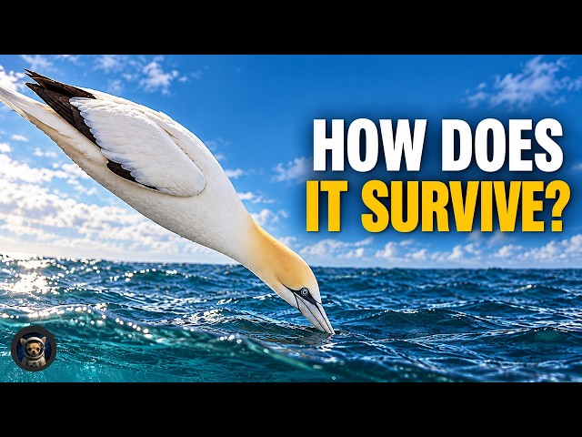 How Gannets Survive a Headfirst Dive. #nature #animals #sea #birds #2026 #wildlife #curiosidades