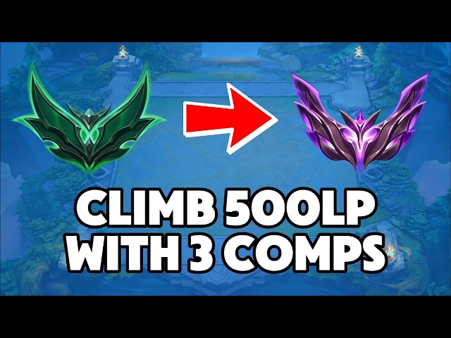 THIS PLAYER CLIMBED 500 LP TO MASTERS WITH ONLY 3 COMPS | TFT SET 18