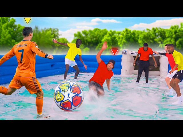 SLIP N SLIDE CHAMPIONS LEAGUE FOOTBALL MATCH!!