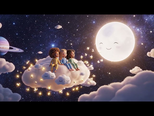 ☁️ Floating on a Dreamy Cloud 🌙 | Magical Bedtime Lullaby for Kids | Sweet Dreams