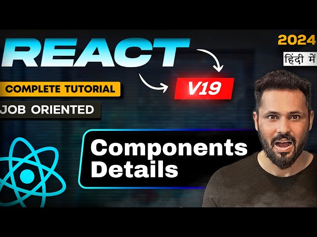 React js 19 tutorial in Hindi #7 Make First Component