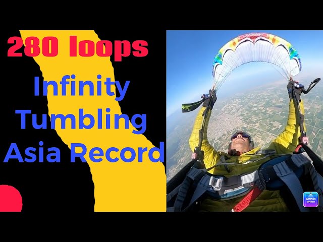 Infinity Tumbling paragliding Asia  Record  2021