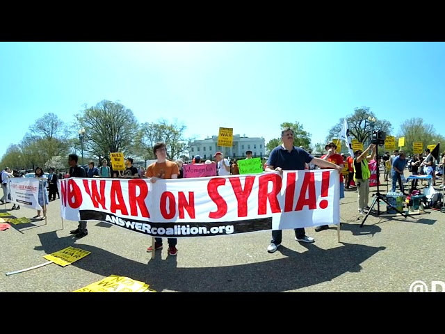 360 VR of Syrian Anti-War Protest at the White House