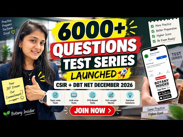 JRF RANK BOOSTER 6000+ Questions Test series | CSIR + DBT NET Life Sciences 2026