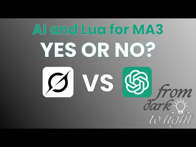 ChatGPT and Grok Tested on Lua for MA3 - What Really Happened