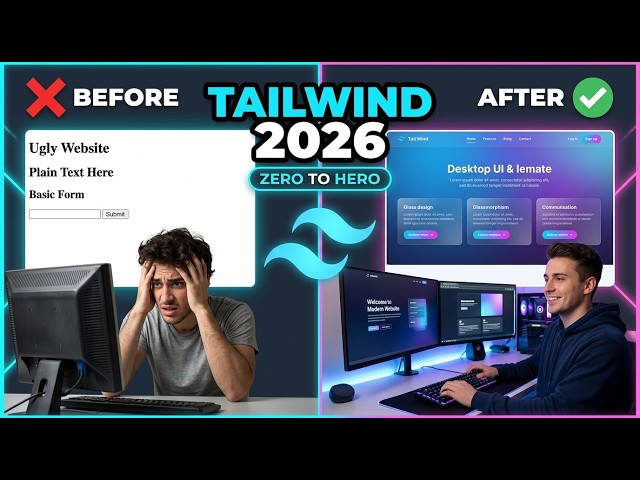 Tailwind CSS Full Course 2026 | Learn Tailwind CSS in One Video | Beginner to Expert