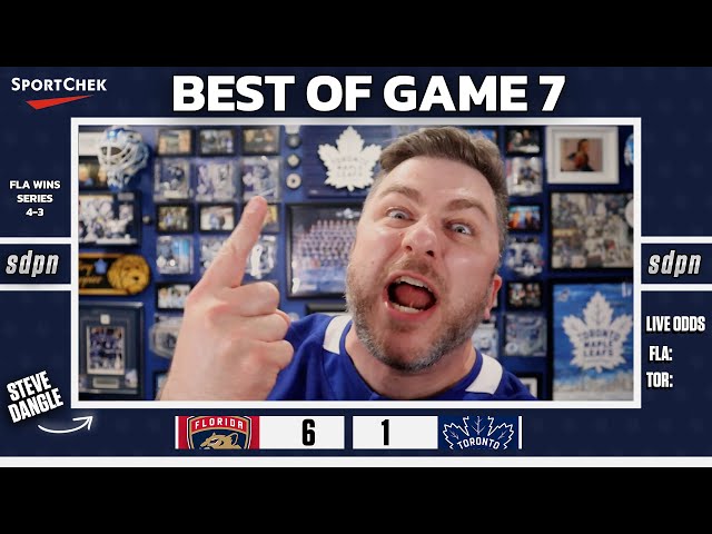 Steve Dangle LOSES IT During Maple Leafs Game 7 Loss To Panthers | Best Of Game 7