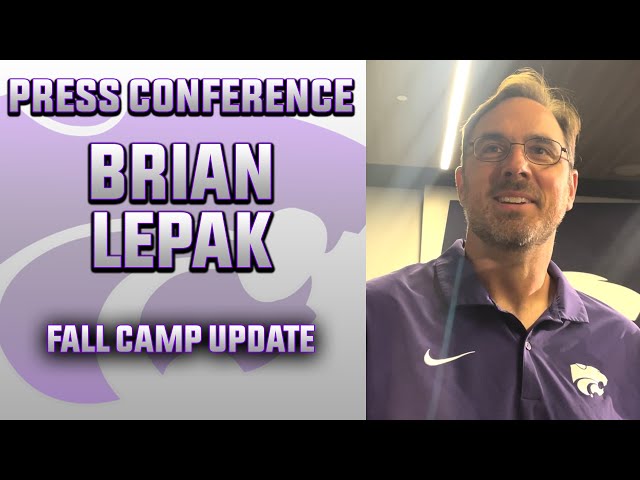 Kansas State Tight Ends Coach Brian Lepak Press Conference | Fall Camp Update