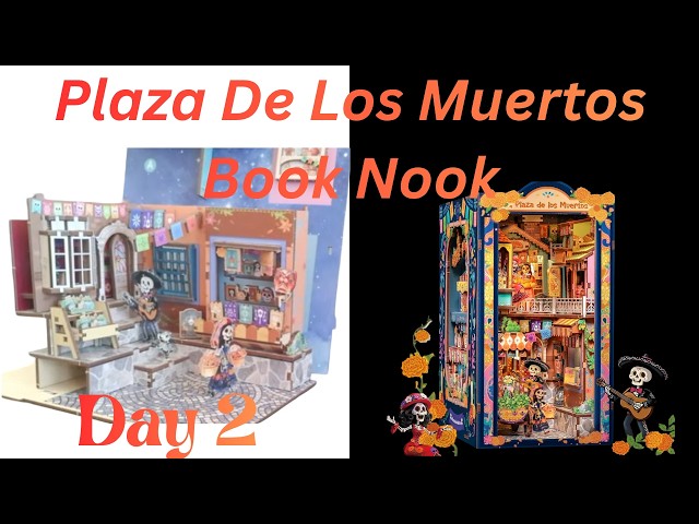 Day 2- Plaza De Los Muertos (Halloween) Book Nook - wooden 3D Puzzle Model