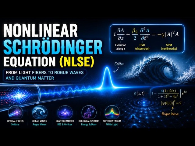 The Nonlinear Schrödinger Equation Explained | Solitons, Rogue Waves & Quantum Physics