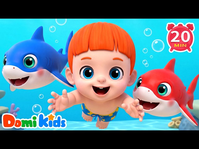 Swim and Splash with Baby Shark 🏊 | Water Play | Kids Songs | Domi Kids