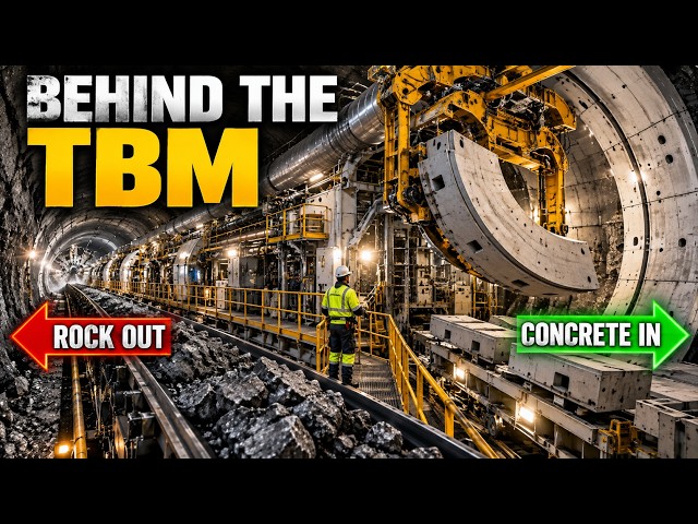 Behind a Tunnel Boring Machine: The Underground Factory You Never See