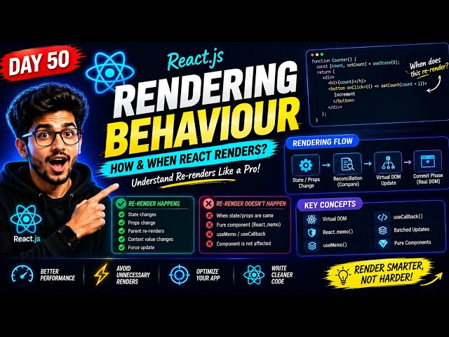 Rendering behaviour of react js 