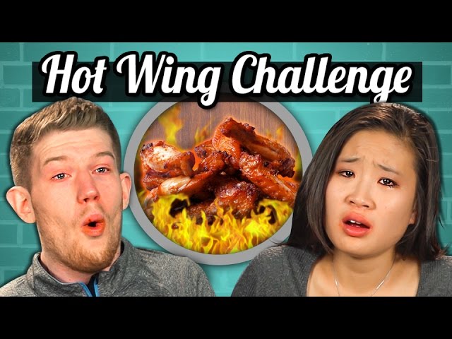 ADULTS vs. FOOD - HOT WINGS CHALLENGE