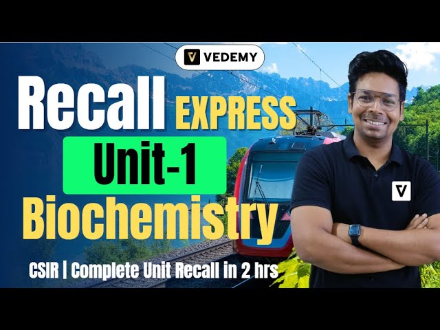 Recall Express | Unit-1 | Biochemistry | Superfast Recalling |Virendra Singh | CSIR | GATE | DBT