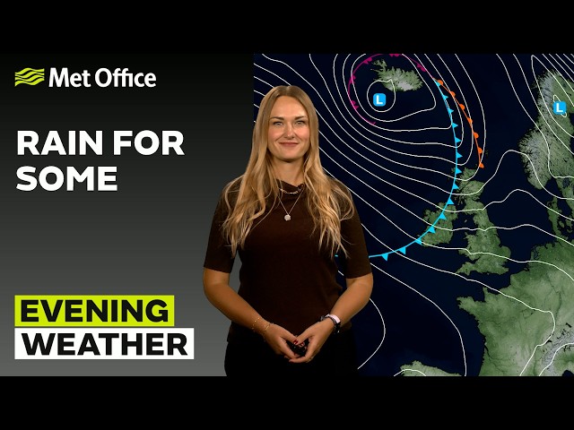 16/09/2026 - Wet and breezy - Evening Weather Forecast UK - Met Office Weather