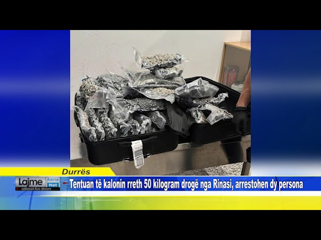 Tentuan të kalonin rreth 50 kilogram drogë nga Rinasi, arrestohen dy persona