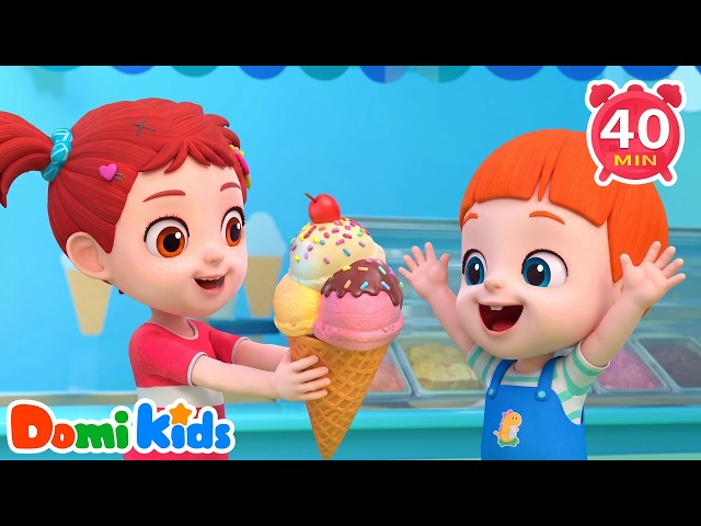 Ice Cream Cart Is Here 🍦 | Summer Treats | Kids Songs & Nursery Rhymes | Domi Kids
