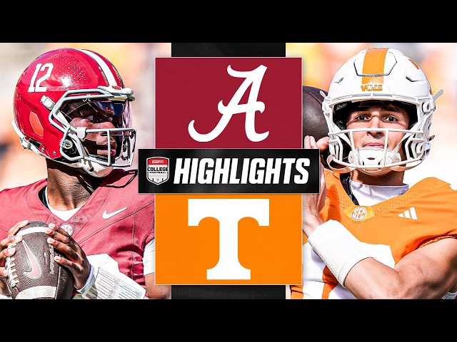 Alabama Crimson Tide vs. Tennessee Volunteers | Full Game Highlights | ESPN College Football