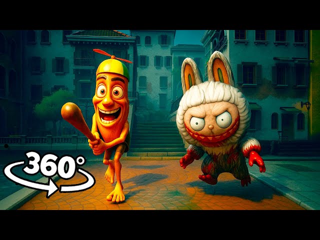 Labubu Chase You 360 Horror Video in 4K