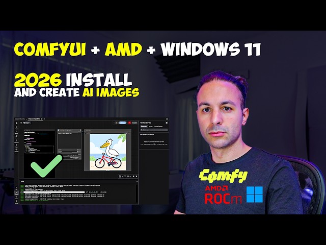 ComfyUI on Windows 11 with ROCm (Official 2026 Installation) | RX 7000, RX 8000, RX 9000, Strix Halo