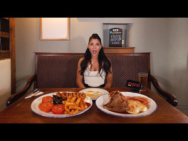 NO ON HAS FINISHED THIS '999 EMERGENCY MIXED GRILL' CHALLENGE | @LeahShutkever