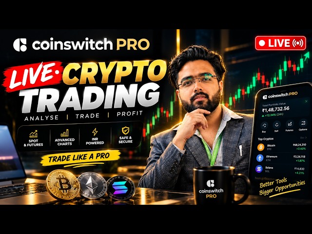 🚨 LIVE CRYPTO TRADING WITH ME | CoinSwitch PRO