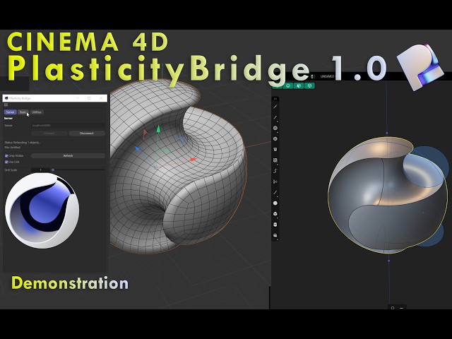 CINEMA 4D PlasticityBridge - v1.0.0 | Demonstration | PLASTICITY v25