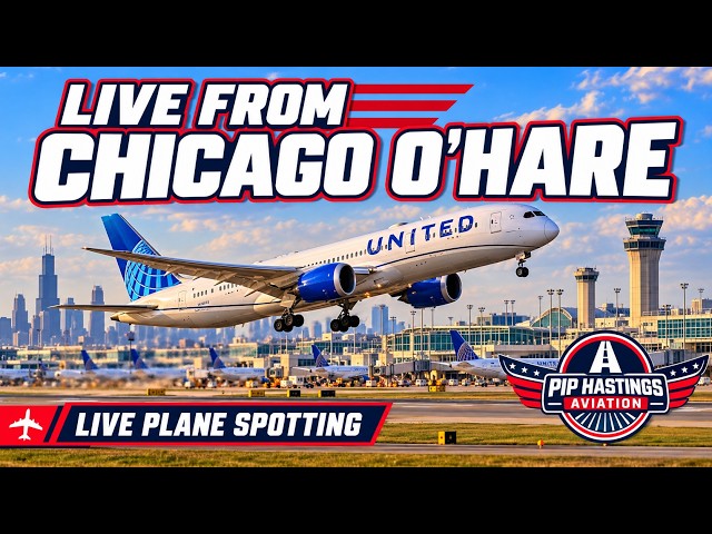 🔴 LIVE! EXCLUSIVE PLANESPOTTING FROM CHICAGO OHARE | ORD PLANESPOTTING | WORLD'S BUSIEST AIRPORT