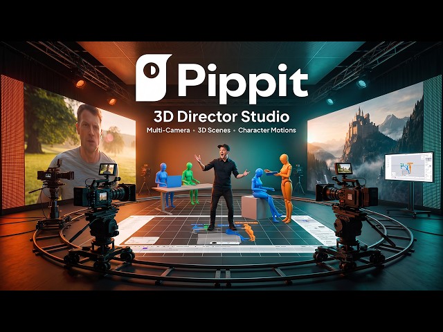 Pippit 3D Director Studio – Cinematic Multi-Camera AI Scene Workflow
