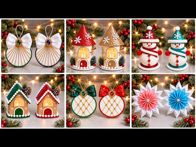 6 Ideas 🎀 Christmas Crafts 🎄 Christmas Decorations ☃️ Christmas tree toys
