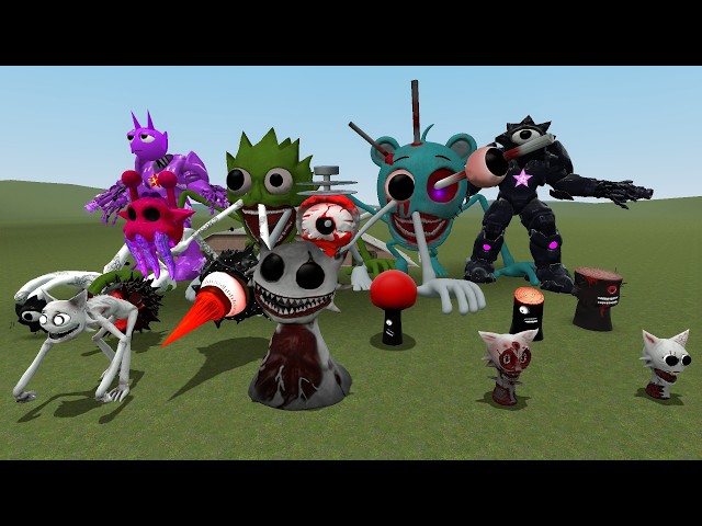 😱I FOUND ALL SPRUNKI VS ZOMBIE BAILEY SPRUNKI VS SIMON VS MR TREE | In Game Garry's Mod.